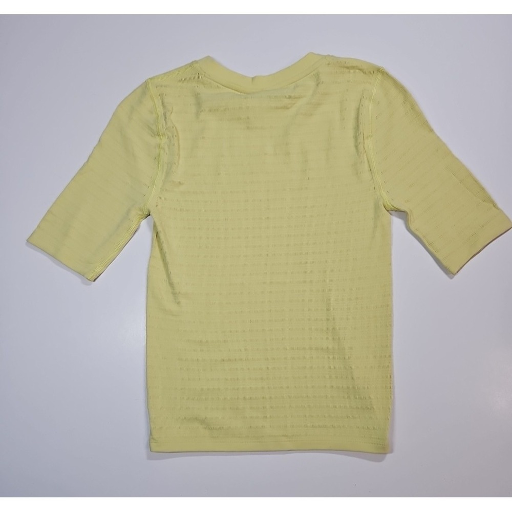 Calia Womens Yellow Seamless Short Sleeve Focus Athletic Top Size Small NWT - Picture 6 of 10
